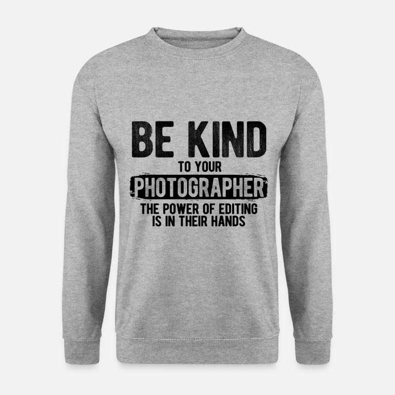 Fotografie Fotograf - Unisex Pullover - Weißgrau meliert