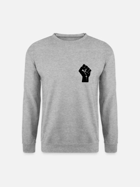 Black Lives Matter Faust - Sweat-shirt Unisexe - gris chiné