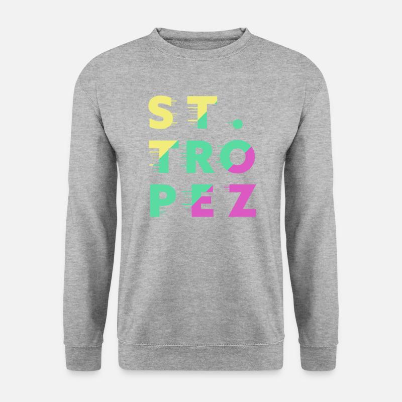 St. Tropez - Unisex Pullover - Weißgrau meliert