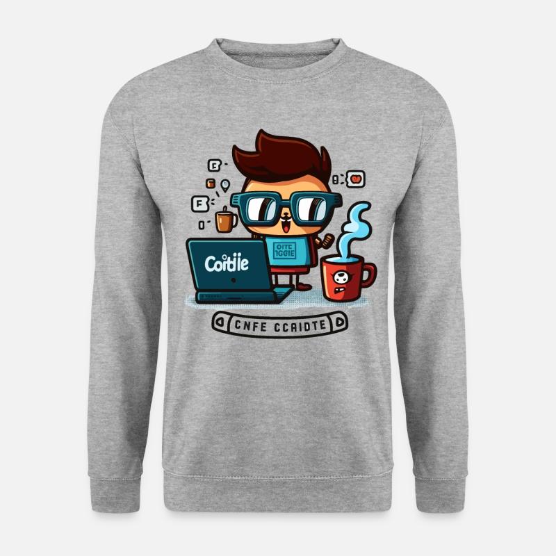 Fuel Your Coding with Caffeine! - Unisex Sweatshirt - salt & pepper