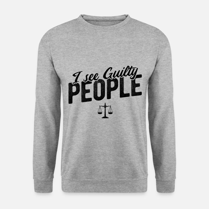 Richter Jurist Anwalt - Unisex Pullover - Weißgrau meliert