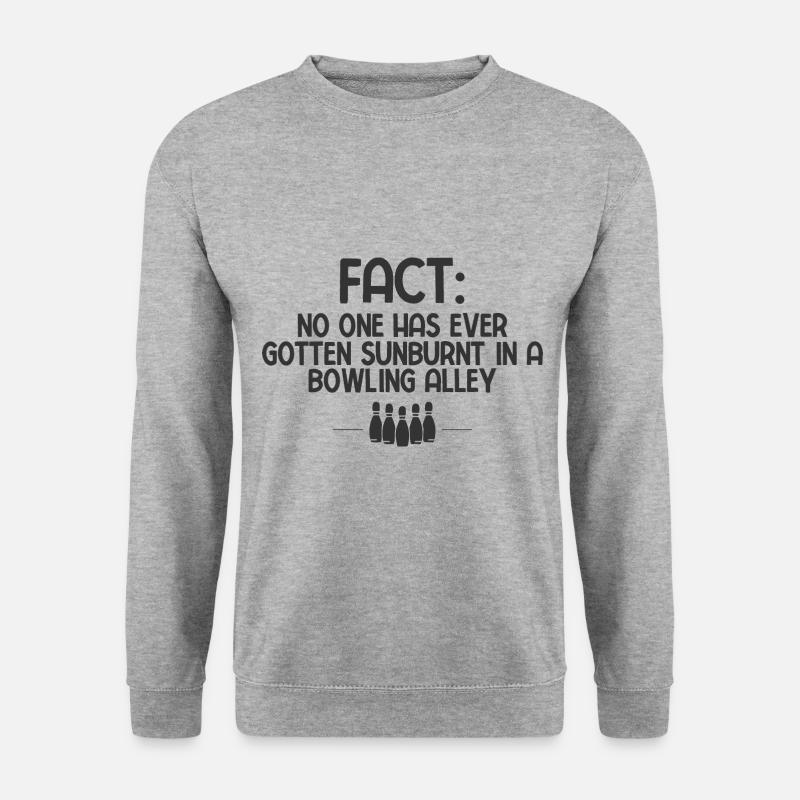 Bowling - Unisex Pullover - Weißgrau meliert