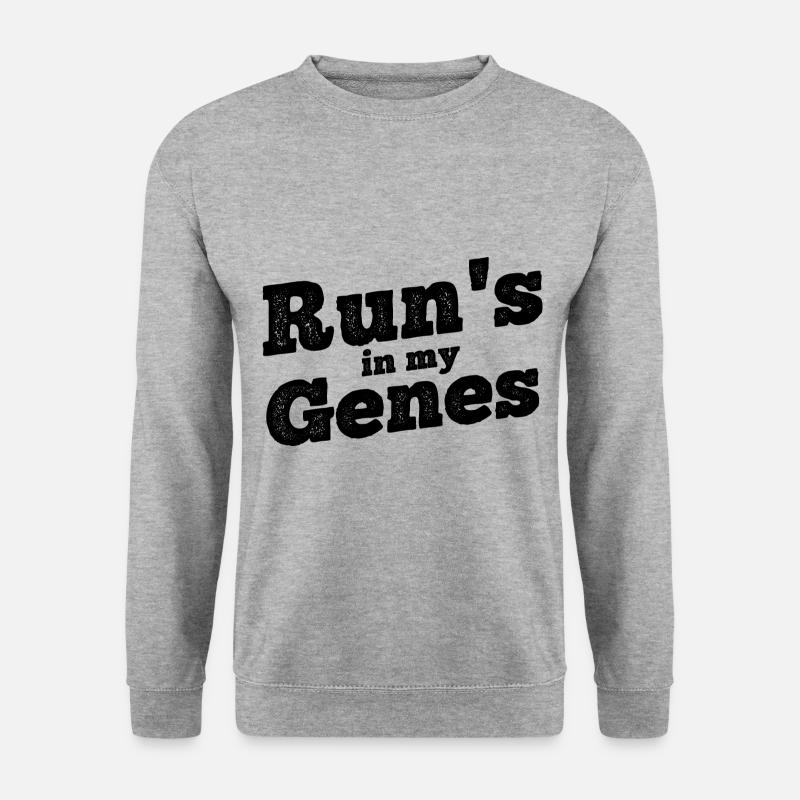 Läufer Joggen - Unisex Pullover - Weißgrau meliert