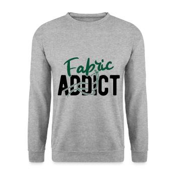Nähen Und Schneidern Für Näher - Unisex Pullover - Weißgrau meliert - Vorne - Alina (178cm) & Michal (187cm)