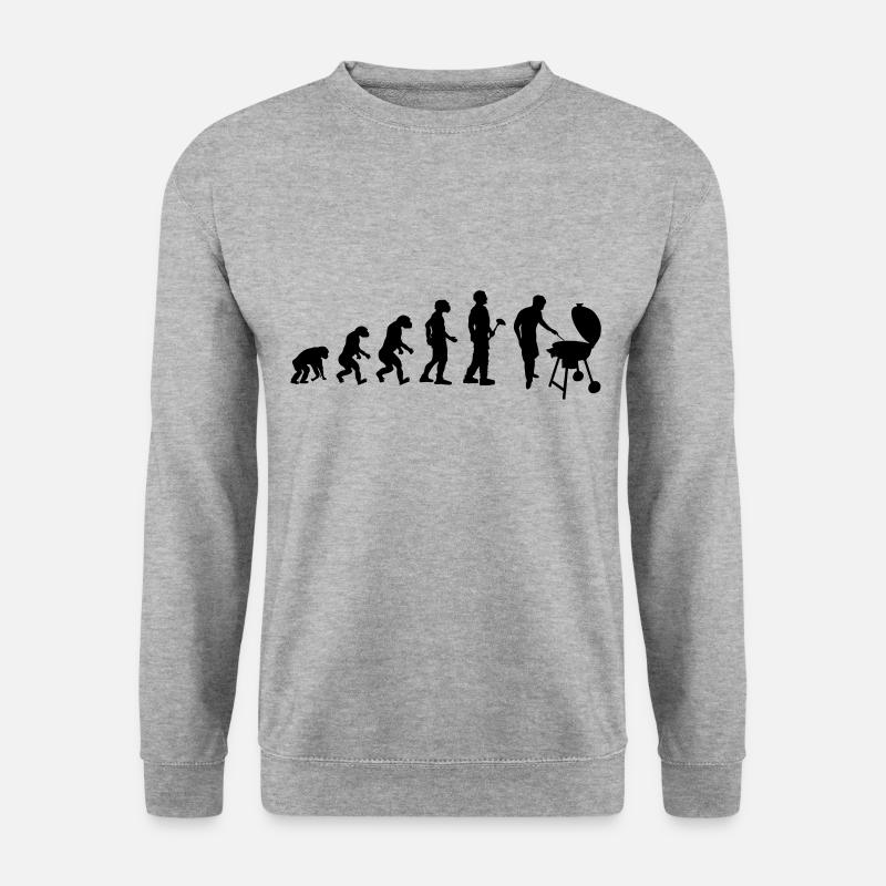 Evolution théorie Griller - Sweat-shirt Unisexe - gris chiné