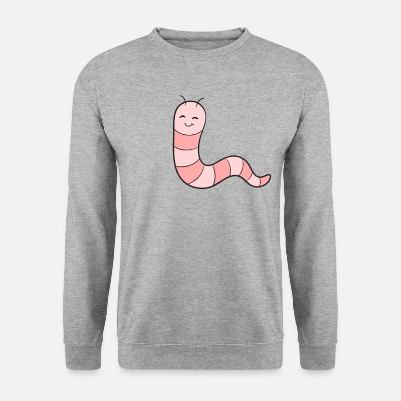 Worm Earthworm - Unisex Sweatshirt - salt & pepper