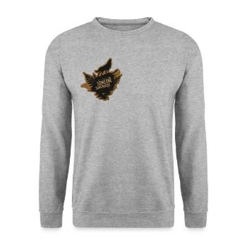 SOMEONE SOMEWHERE CREW PATCH - Unisex Pullover - Weißgrau meliert - Vorne - Alina (178cm) & Michal (187cm)