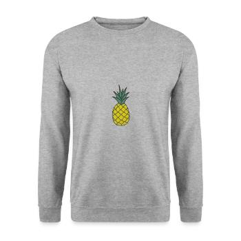 Pineapple / pineapple - Unisex Sweatshirt - salt & pepper - Front - Alina (178cm) & Michal (187cm)