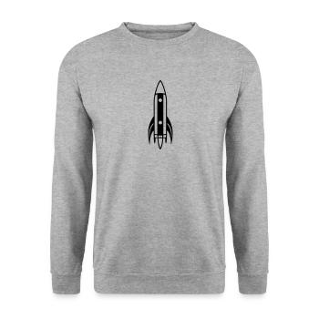 Rocket - Unisex Sweatshirt - salt & pepper - Front - Alina (178cm) & Michal (187cm)