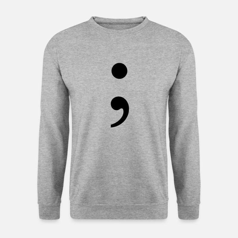 Semicolon - Unisex Sweatshirt - salt & pepper