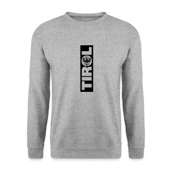 Armoiries du Tyrol Dialecte Aigle Cadeau - Sweat-shirt Unisexe - gris chiné - Devant - Alina (178cm) & Michal (187cm)