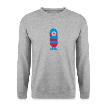 Monster - Unisex Pullover - Weißgrau meliert - Vorne - Alina (178cm) & Michal (187cm)