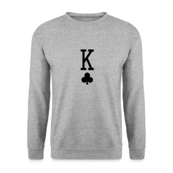 King cross - Unisex Sweatshirt - salt & pepper - Front - Alina (178cm) & Michal (187cm)