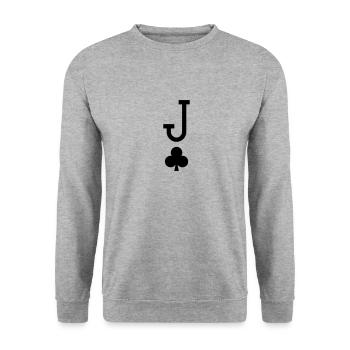 Jack cross - Unisex Sweatshirt - salt & pepper - Front - Alina (178cm) & Michal (187cm)