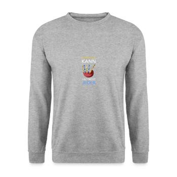 Schottland Dudelsack Bagpipe Musiker - Unisex Pullover - Weißgrau meliert - Vorne - Alina (178cm) & Michal (187cm)