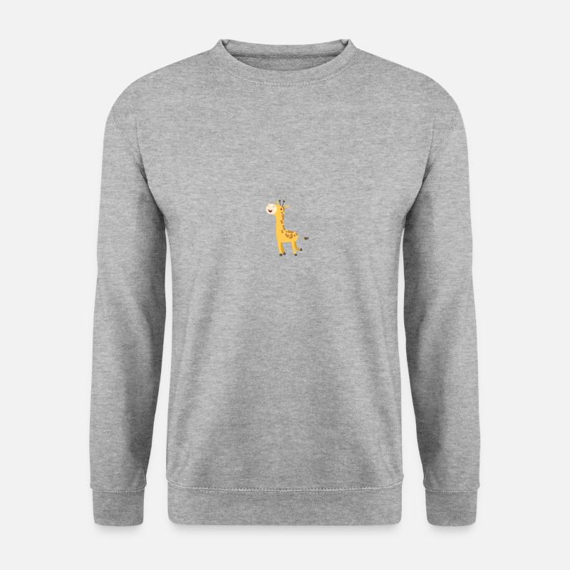 Wildtiere - Unisex Pullover - Weißgrau meliert