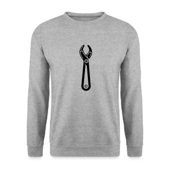 Outil Pince - Sweat-shirt Unisexe - gris chiné - Devant - Alina (178cm) & Michal (187cm)