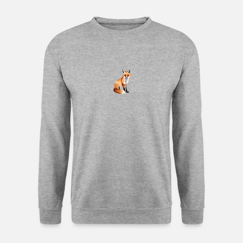 Fox with a plain background - Unisex Sweatshirt - salt & pepper