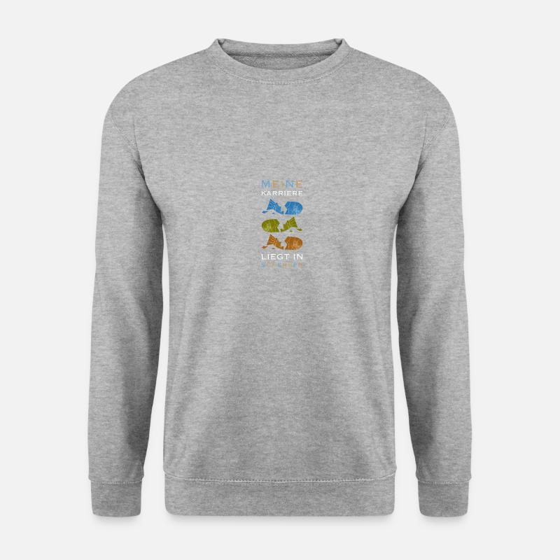 Archäologe Scherben Archäologie Fossilien Geschenk - Unisex Pullover - Weißgrau meliert