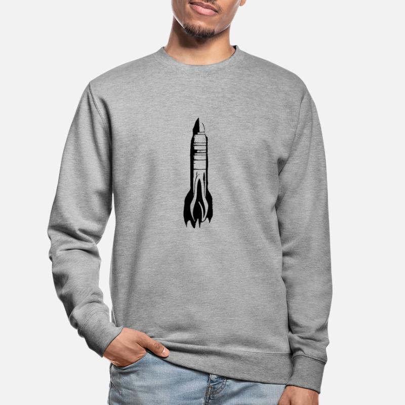 Vecteur de vol spatial spatial de fusée spatiale Sweat-shirt Unisexe