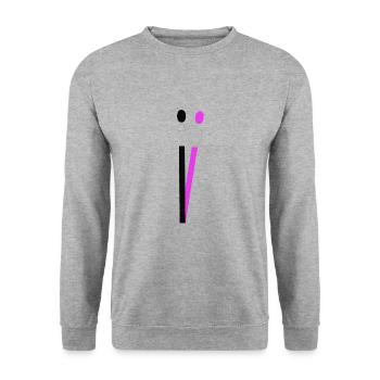 Love The essence of love - Unisex Sweatshirt - salt & pepper - Front - Alina (178cm) & Michal (187cm)