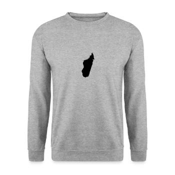 MADAGASCAR - Sweat-shirt Unisexe - gris chiné - Devant - Alina (178cm) & Michal (187cm)