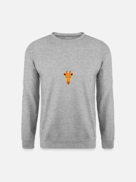 Wildtiere - Unisex Pullover - Weißgrau meliert