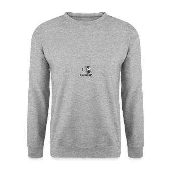 Schottland - Unisex Pullover - Weißgrau meliert - Vorne - Alina (178cm) & Michal (187cm)