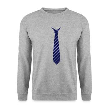 Ties illusion - Unisex Sweatshirt - salt & pepper - Front - Alina (178cm) & Michal (187cm)