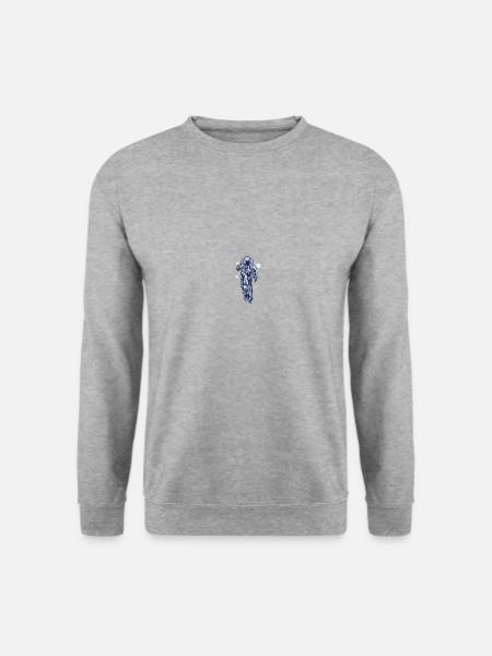 Fahrrad - Unisex Pullover - Weißgrau meliert