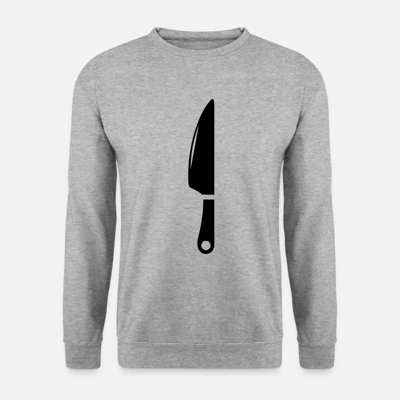 Knife icon - Unisex Sweatshirt - salt & pepper