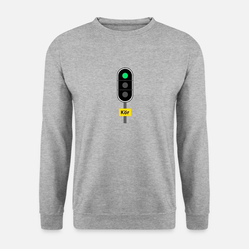 Ausführen - Unisex Pullover - Weißgrau meliert