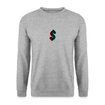Dollar - Sweat-shirt Unisexe - gris chiné - Devant - Alina (178cm) & Michal (187cm)