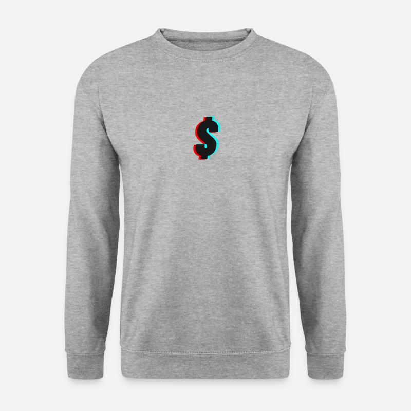 Dollar - Unisex Pullover - Weißgrau meliert