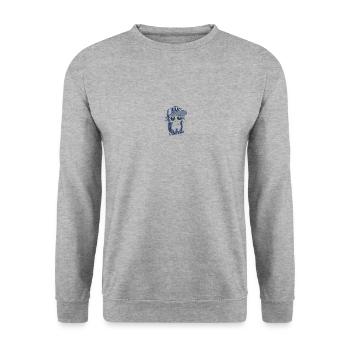 NYC New T-shirt - Sweat-shirt Unisexe - gris chiné - Devant - Alina (178cm) & Michal (187cm)