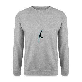 Sylt Silhouette - Unisex Pullover - Weißgrau meliert - Vorne - Alina (178cm) & Michal (187cm)