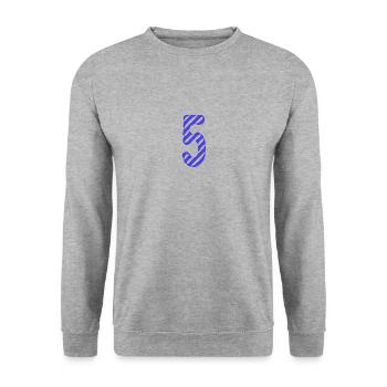 HAPPY BIRTHDAY. HAPPY BIRTHDAY. ANNIVERSARY. - Unisex Sweatshirt - salt & pepper - Front - Alina (178cm) & Michal (187cm)