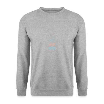 Adventure Begins At Your Library - Unisex Sweatshirt - salt & pepper - Front - Alina (178cm) & Michal (187cm)