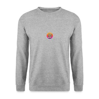 Good Vibes Only - Unisex Pullover - Weißgrau meliert - Vorne - Alina (178cm) & Michal (187cm)