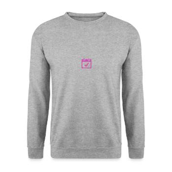 RÉSERVEZ LA DATE - Sweat-shirt Unisexe - gris chiné - Devant - Alina (178cm) & Michal (187cm)
