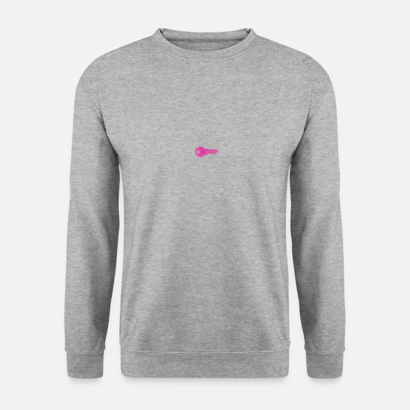 ..KEY - Unisex Pullover - Weißgrau meliert