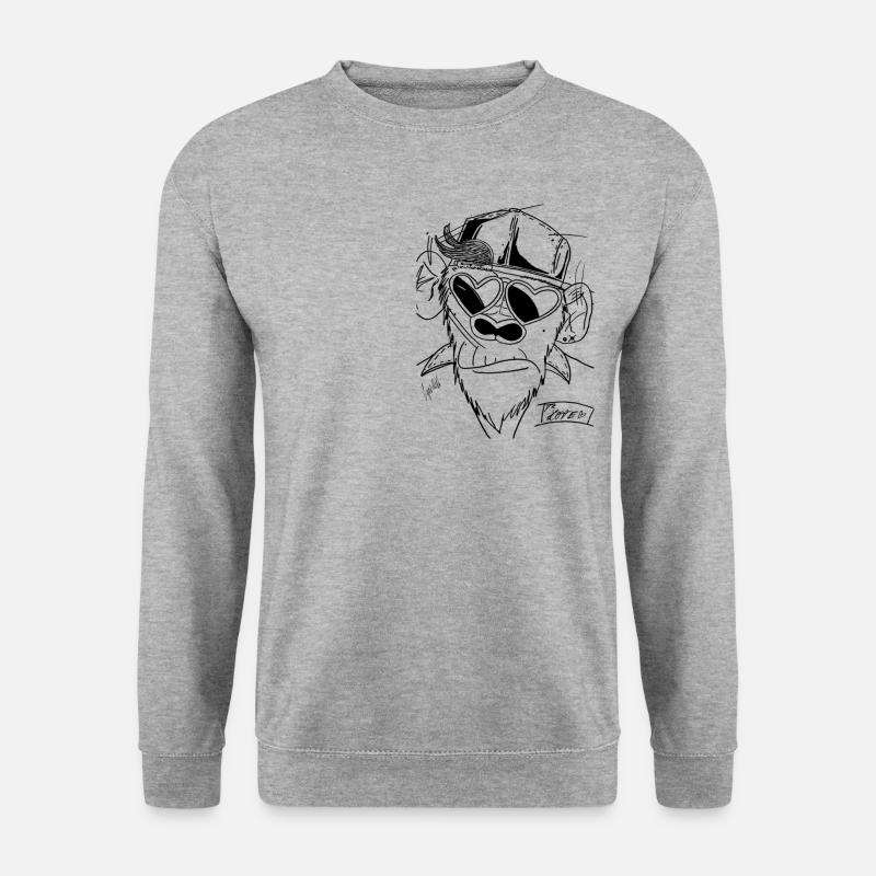 Doktor Love - Unisex Pullover - Weißgrau meliert