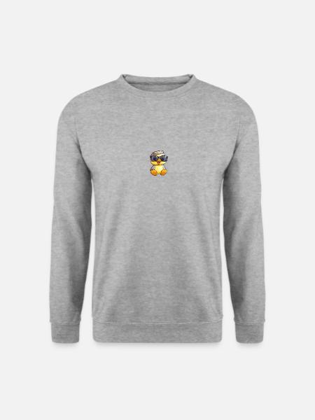Little cute duck wearing sunglasses. - Unisex Sweatshirt - salt & pepper