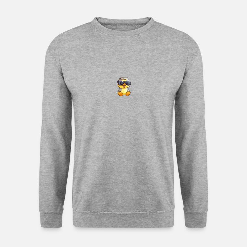 Little cute duck wearing sunglasses. - Unisex Sweatshirt - salt & pepper