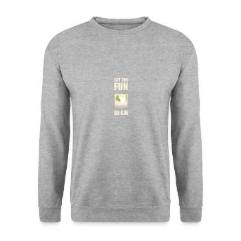Que le plaisir soit l’alcool au gin - Sweat-shirt Unisexe - gris chiné - Devant - Alina (178cm) & Michal (187cm)