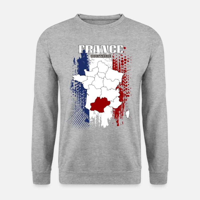 Occitanie - Unisex Pullover - Weißgrau meliert