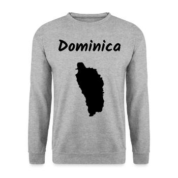 Dominica Caribbean Island Holiday Idea - Unisex Sweatshirt - salt & pepper - Front - Alina (178cm) & Michal (187cm)