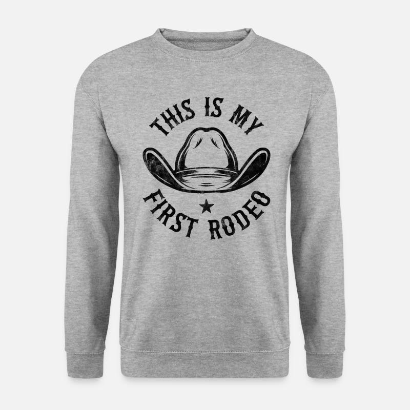 C’est mon premier rodéo - Sweat-shirt Unisexe - gris chiné