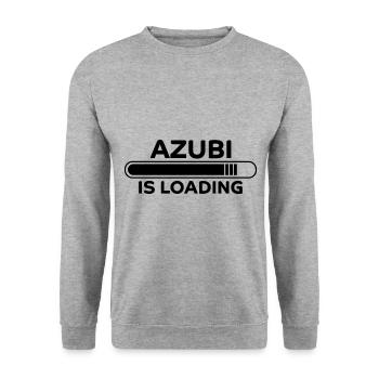 Azubi Spruch Lehrling Job Lustiges Azubi Geschenk - Unisex Pullover - Weißgrau meliert - Vorne - Alina (178cm) & Michal (187cm)
