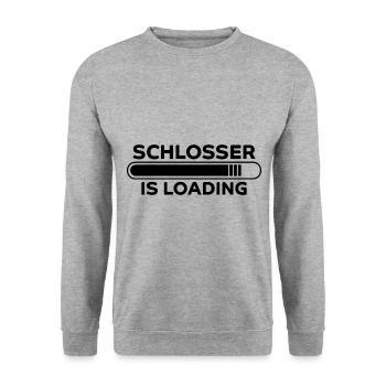 Schlosser Spruch Beruf Lustiges Schlosser Geschenk - Unisex Pullover - Weißgrau meliert - Vorne - Alina (178cm) & Michal (187cm)